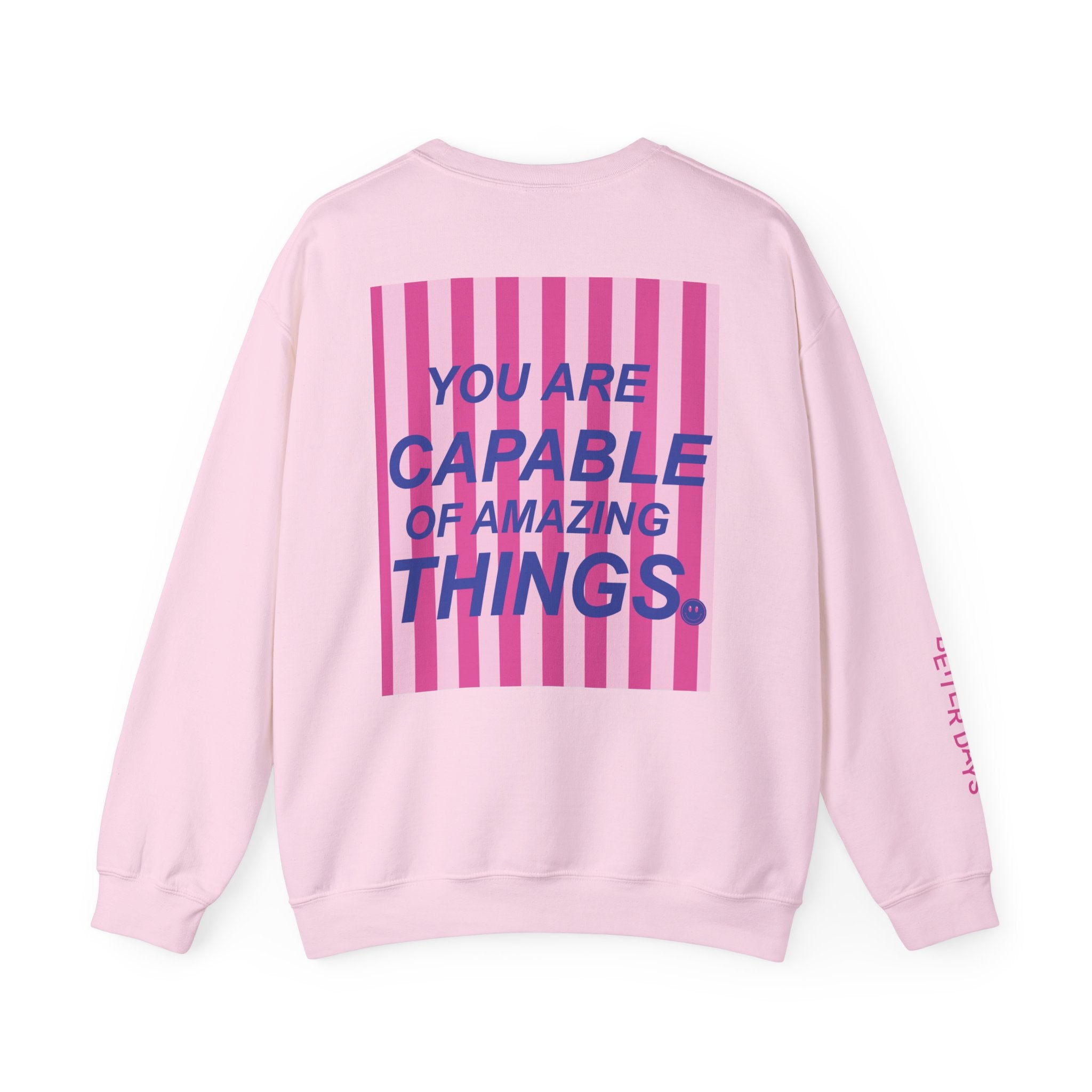 capable sweatshirt - aesthetic, pink, motivational sweatshirt