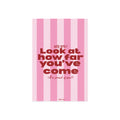 Look at How Far You’ve Come Postcard — Motivational mental health card